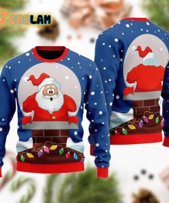 Funny Santa Loves Going Down Christmas Ugly Sweater