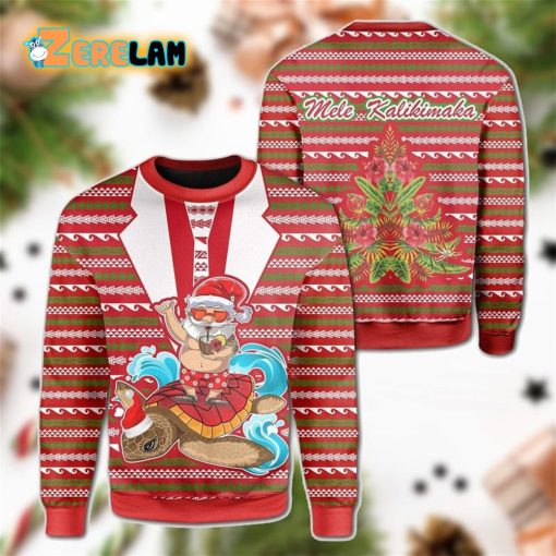 Hawaii Mele Kalikimaka Ugly Sweater