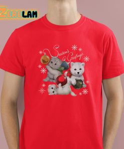 Holiday Feat Swift Ders And Coots Cat Seasons Greeting Shirt 2 1