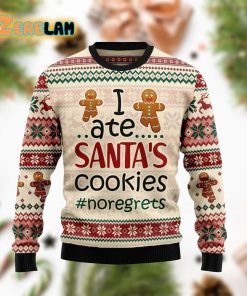 I Ate Santas Cookie Christmas Funny Ugly Sweater