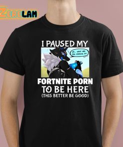I Pause My Fortnite Porn To Be Here This Better Be Good Shirt 1 1