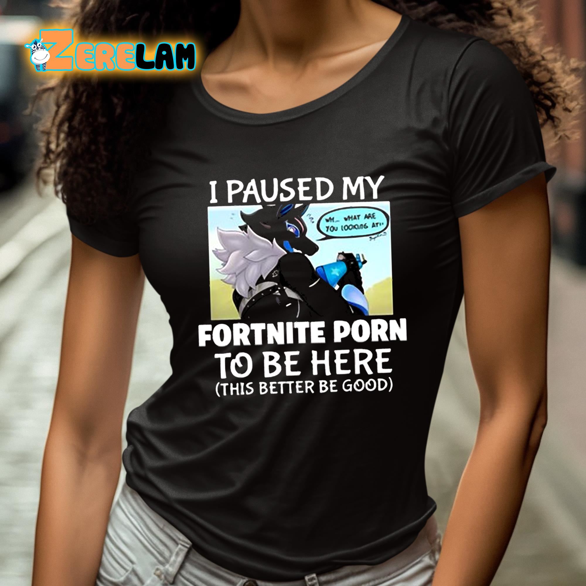 I Pause My Fortnite Porn To Be Here This Better Be Good Shirt  