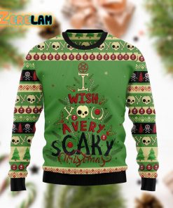 I Wish You A Very Scary Christmas Funny Green Ugly Sweater