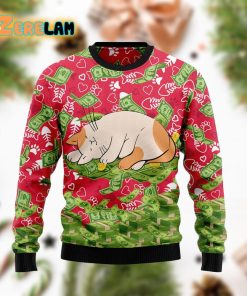 I Work Hard So That My Cat Can Have A Better Life Ugly Sweater Christmas