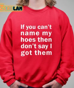 If You Cant Name My Hoes Then Dont Say I Got Them Shirt 5 1