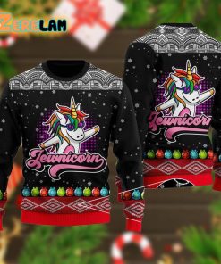 Jewnicorn Christmas Ugly Sweater
