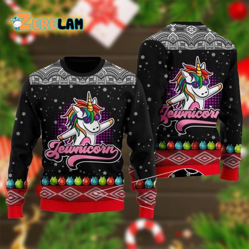 Jewnicorn Christmas Ugly Sweater