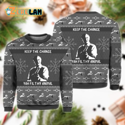 Keep The Change Yah Filthy Animal Home Alone Ugly Sweater