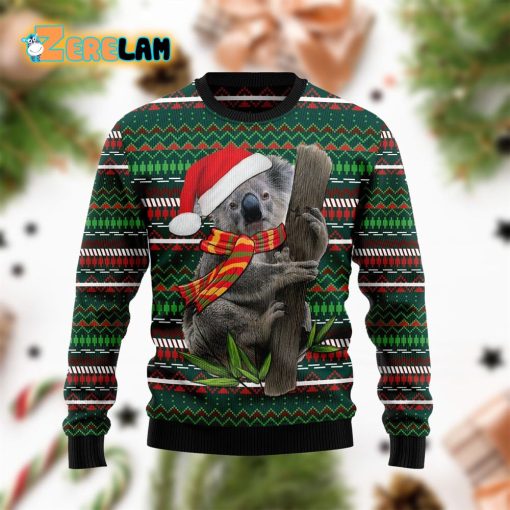 Koala And Tree Xmas Ugly Sweater Christmas