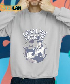 Legalise Catboys Funny Shirt grey 2 1