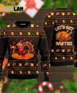 Lets Get Basted Turkey Thanksgiving Ugly Sweater