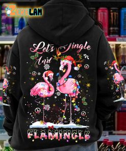 Let’s Jingle And Flamingle Christmas Hoodie