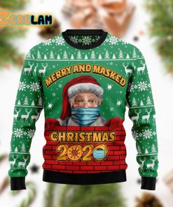 Merry And Masked Christmas 2020 Funny Ugly Sweater