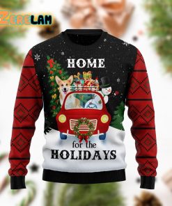 Merry Christmas Pembroke Welsh Corgi And Snowman Funny Ugly Sweater