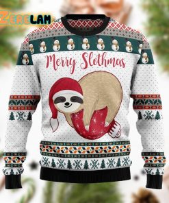 Merry Slothmas Christmas Funny Ugly Sweater