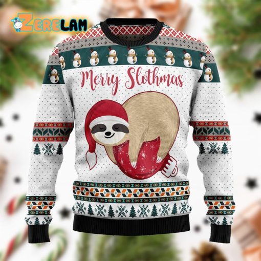 Merry Slothmas Christmas Funny Ugly Sweater