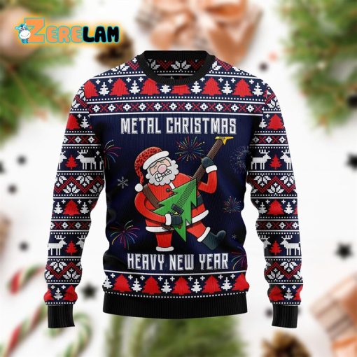Metal Christmas Heavy New Year Funny Ugly Sweater