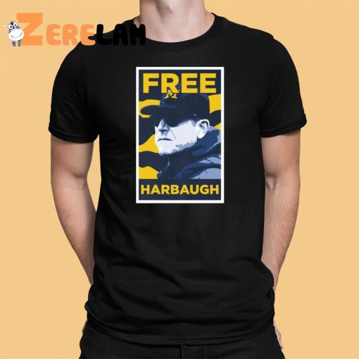 Michigan Player Wearing Free Harbaugh Shirt