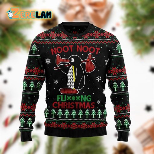 Noot Noot Penguin Christmas Pattern Funny Ugly Sweater