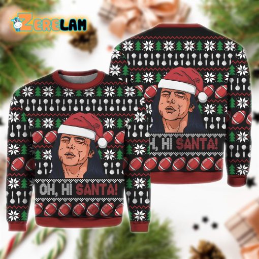 Oh, Hi Santa The Room Christmas Ugly Sweater