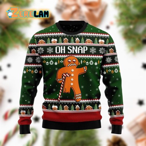 Oh Snap Orange Christmas Funny Ugly Sweater