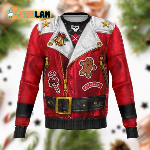Oh What Fun It Is To Ride Biker Christmas Ugly Sweater