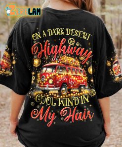 On A Dark Desert Highway Cool Wind In My Hair Christmas T-shirt