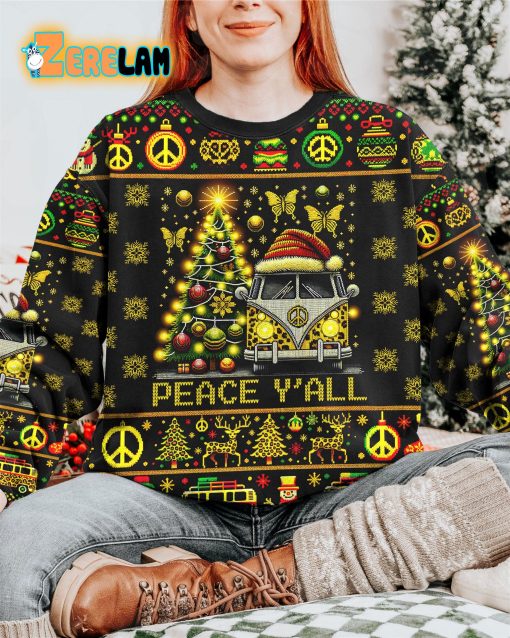 Peace Y’all Christmas Ugly Sweater