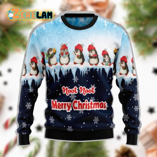 Penguin Hang Out Funny Ugly Sweater