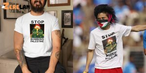 Pitch invader with Free Palestine T shirt runs up to Virat Kohli during India vs Australia World Cup final
