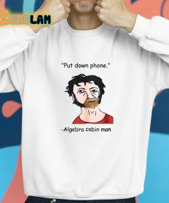 Put Down Phone Algebra Cabin Man Shirt 8 1