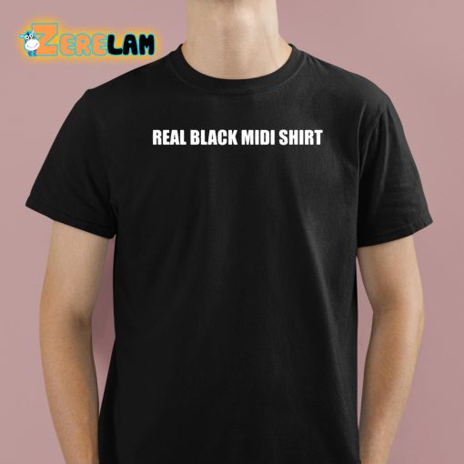 Real Black Midi Shirt