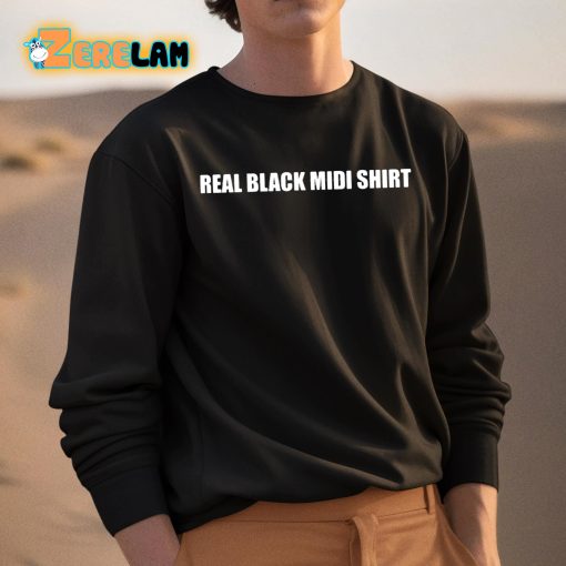 Real Black Midi Shirt