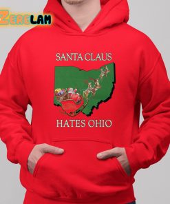 Santa Claus Hates Ohio Shirt 6 1
