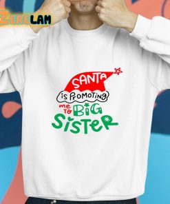 Santa Is Promoting Me To Big Sister Shirt 8 1