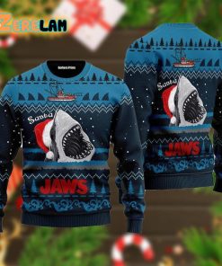 Santa Shark Christmas Ugly Sweater