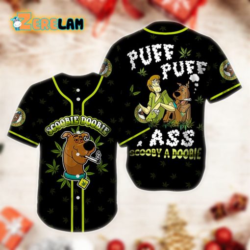 Scoobie Doobie Weed Puff Puff Pass Scooby A Doobie Baseball Jersey