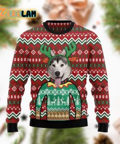 Siberian Husky Christmas Awesome Funny Ugly Sweater