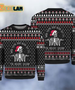 Skull Santa When You’re Dead Inside Christmas Ugly Sweater
