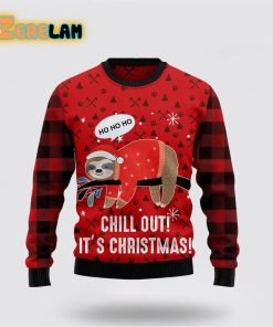 Sloth Lover Christmas Funny Red Ugly Sweater