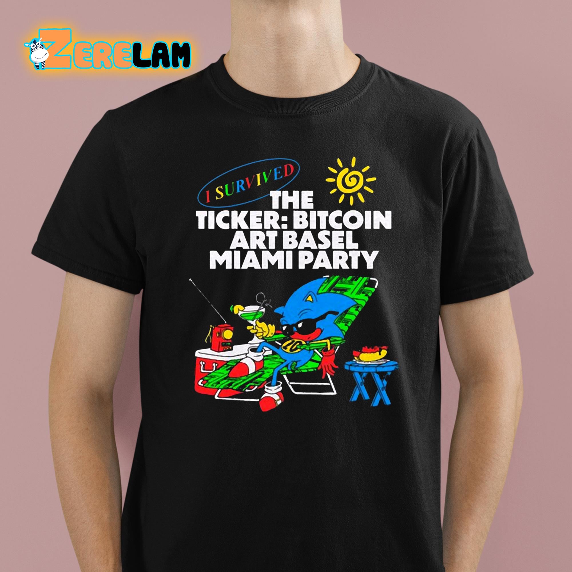 Sonic Summer The Ticker Bitcoin Art Basel Miami Party Shirt 1 1