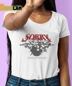 Sorry Bomb Warning Violently Improvised Material Shirt 6 1
