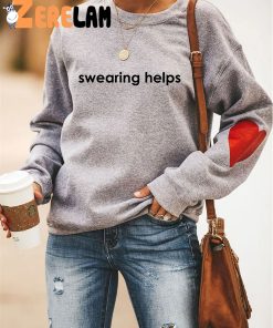 Swearing Helps Heart Sweatshirt 3