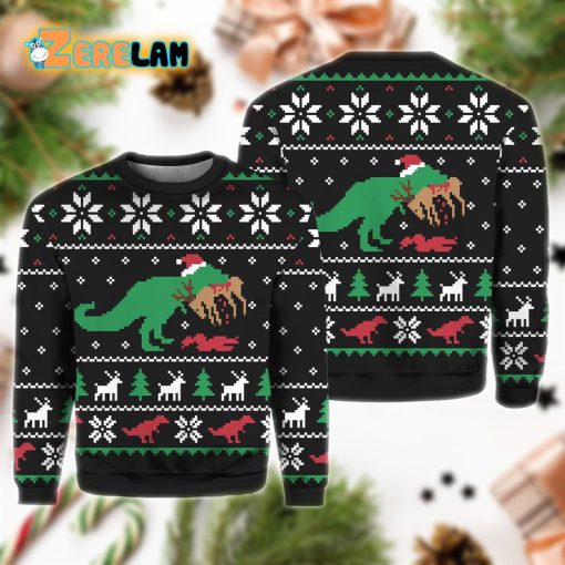 T-Rex Christmas Ugly Sweater