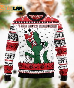 T-rex Hates Christmas Funny Ugly Sweater