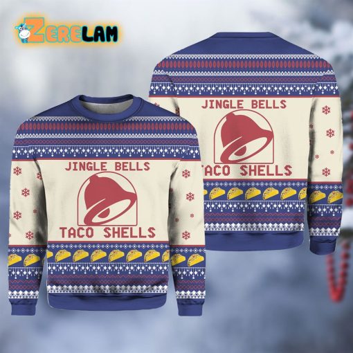 Taco Bell Taco Shells Christmas Ugly Sweater