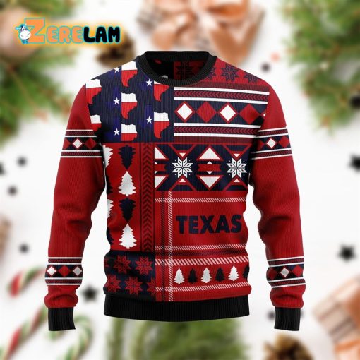 Texas Red Pattern Funny Ugly Sweater
