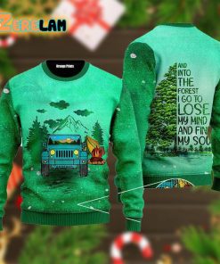 Travelling Green Christmas Ugly Sweater
