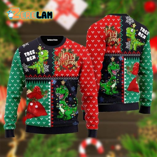 Tree Rex Merry Christmas Ugly Sweater