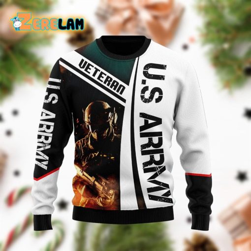 Us Army Veteran 3d Christmas Funny Ugly Sweater